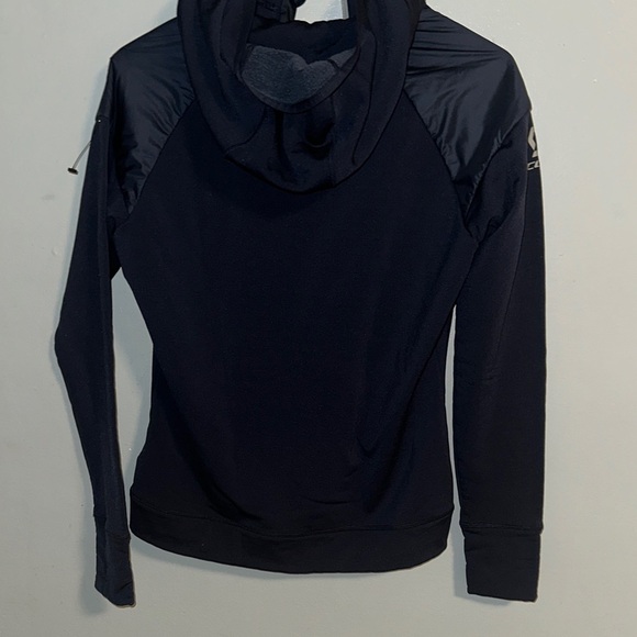 Scott Navy Blue Quilted Jacket with Hood Size S - Picture 6 of 12